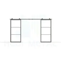 Metallist klaasist aida uks